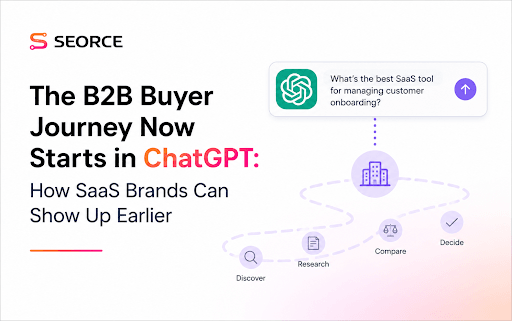 The B2B Buyer Journey Now Starts in ChatGPT: How SaaS Brands Can Show Up Earlier